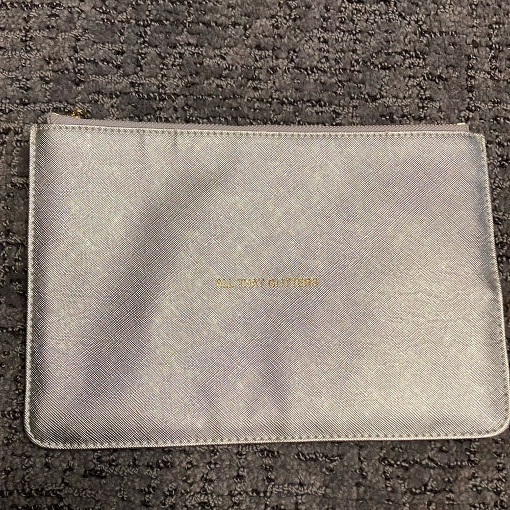 SOLD All That Glitter Gray Pouch